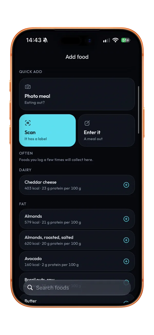 Add food